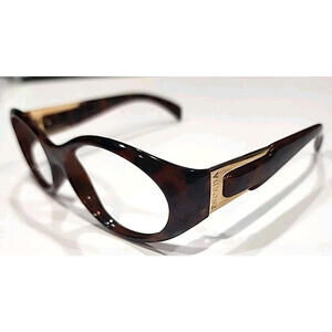 Escada E1003 No Lenses Glossy Tortoise Oval Sunglasses Frame 56-16 120 France